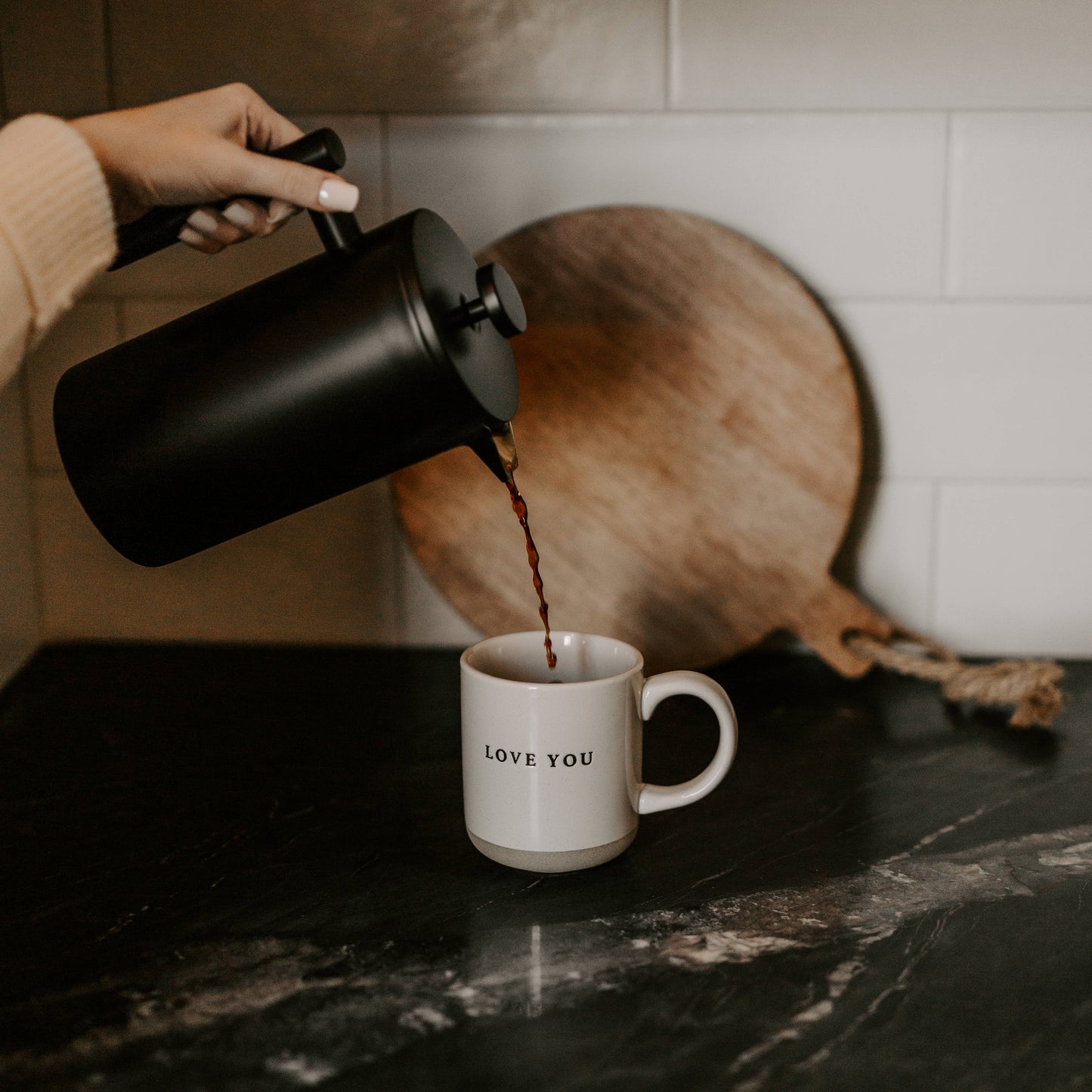 Love You Stoneware Coffee Mug - Gifts & Home Decor