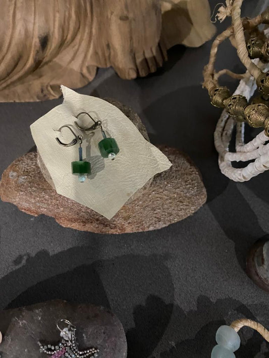 Short Jade Earring