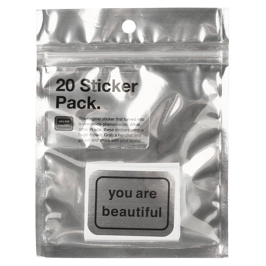 The Original You Are Beautiful Sticker - 20 Pack